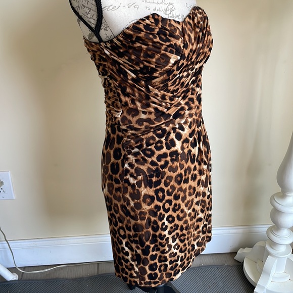 Express Animal Print Midi Dress Size M - Picture 4 of 16